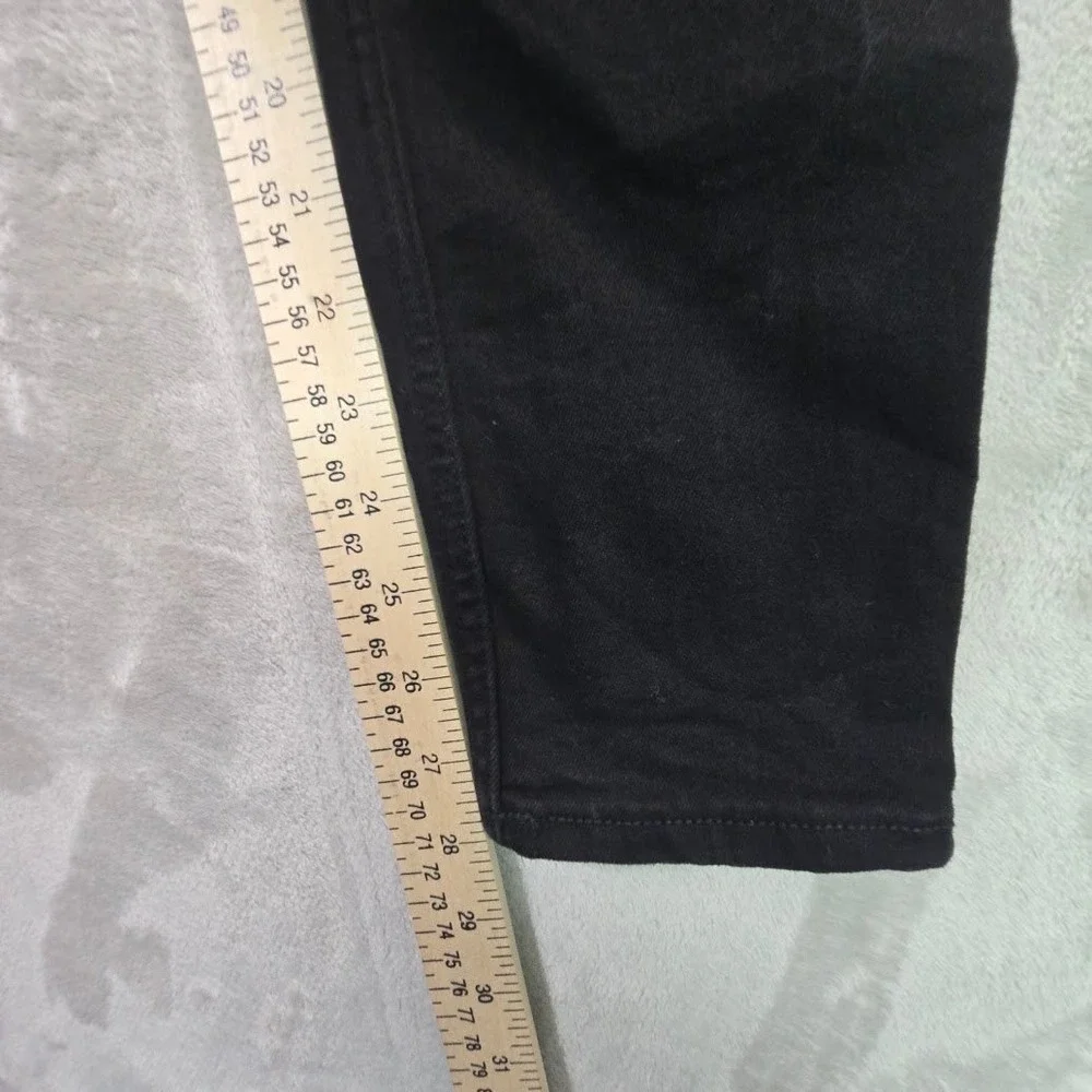 Old Navy Rockstar Super Skinny Jeans Black Mid-Rise Stretch Denim Womens 8